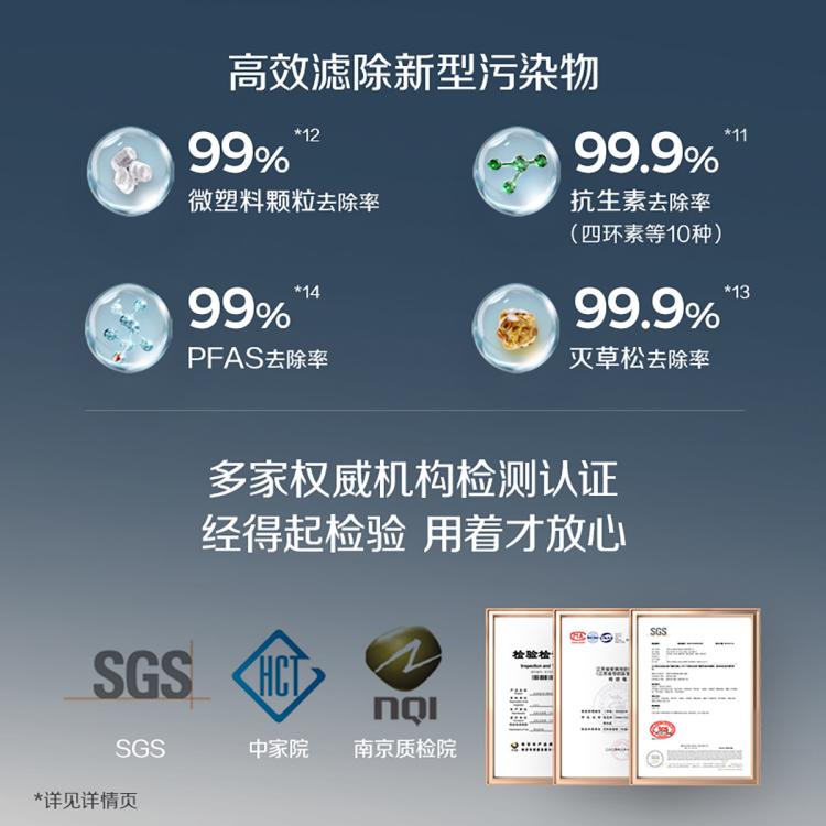 佳尼特 史密斯佳尼特净水器厨下净饮机专利6年RO膜全时高水效CR3000AE1