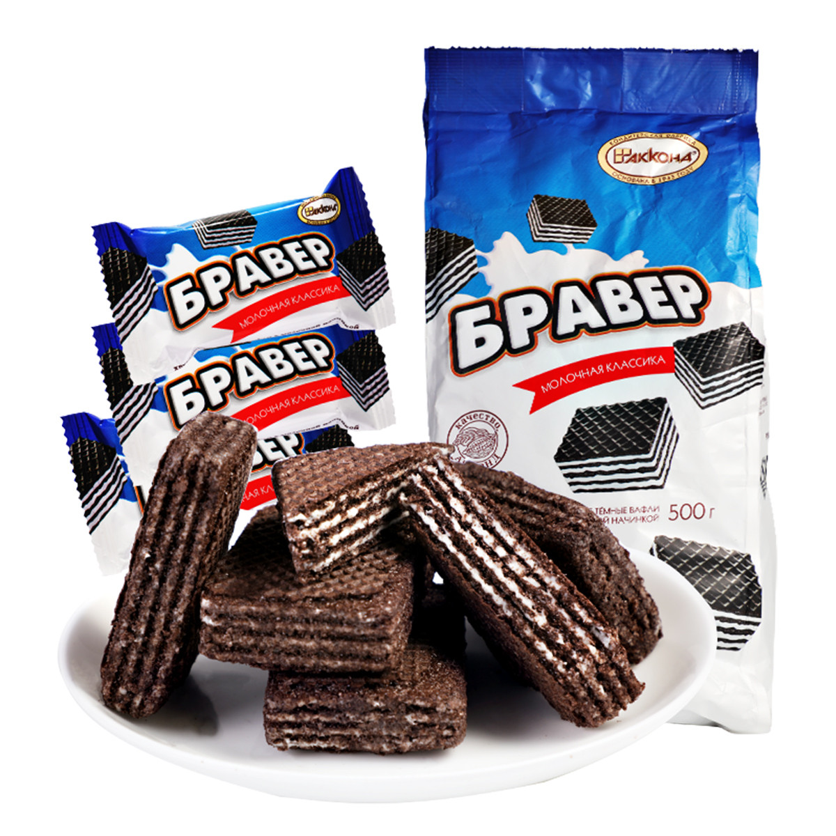 阿孔特 菲利莫巧克力威化饼干500g进口休闲零食