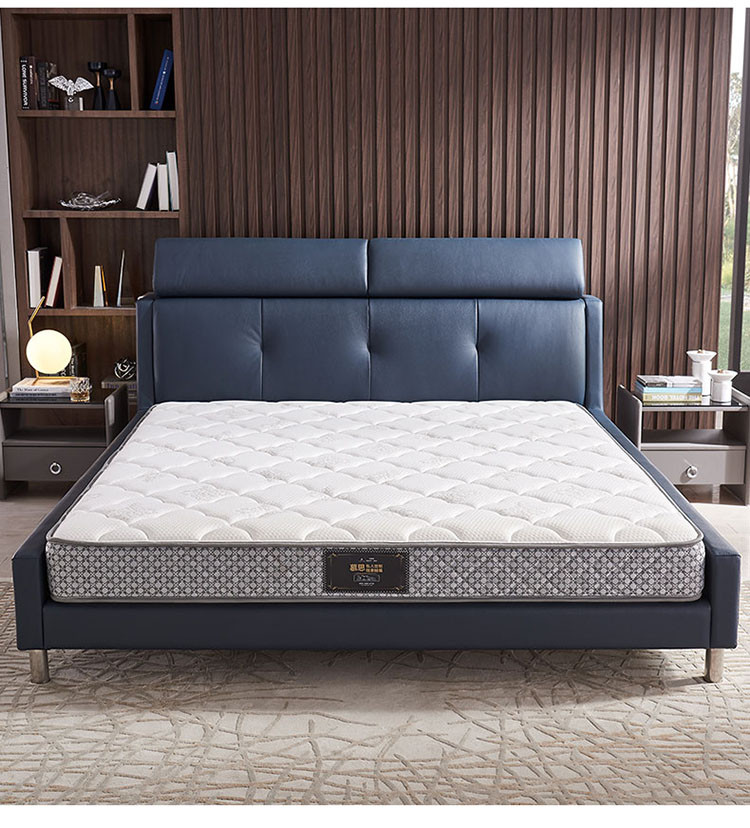 慕思艾慕皮床现代简约头层牛皮真皮功能软床轻奢风卧室家具