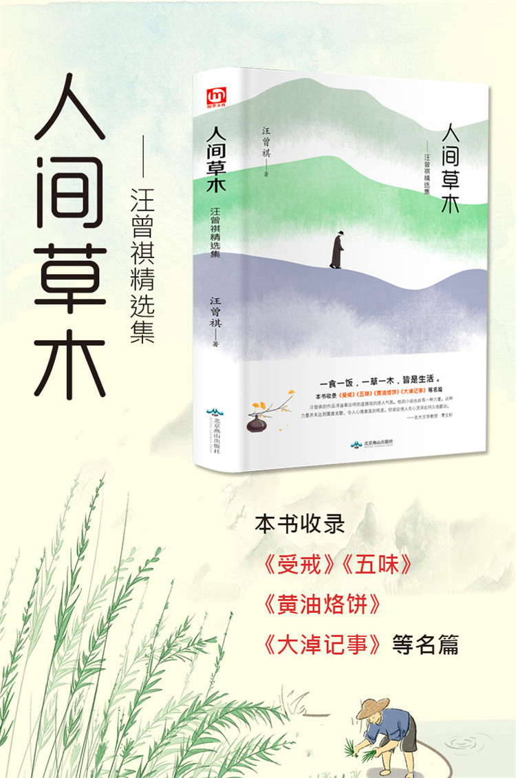 人间草木:汪曾祺精选集 中国现当代文学 散文随笔集