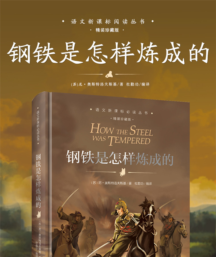钢铁是怎样炼成的正版 语文课外书丛书6-7-12-15岁书籍小学生初中