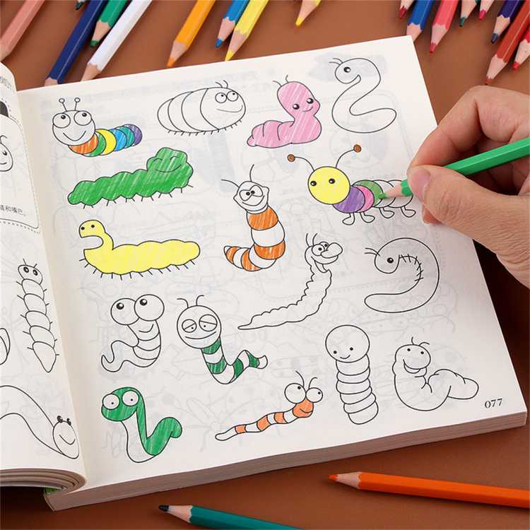 恩诺 儿童简笔画5000例3-6-9岁宝宝涂色画画书美术教材幼儿绘画启蒙书