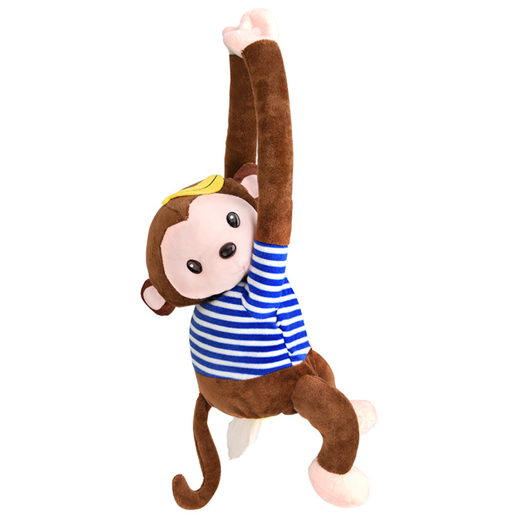 汽车用品车载纸巾盒创意皮皮猴子抽挂式椅背纸巾抽盒车内饰品挂件