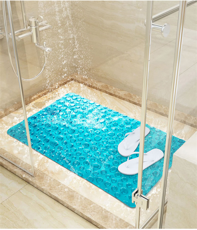 环保pvc卫生间酒店浴室防滑垫 洗澡淋浴垫鹅卵石吸盘按摩脚垫地垫