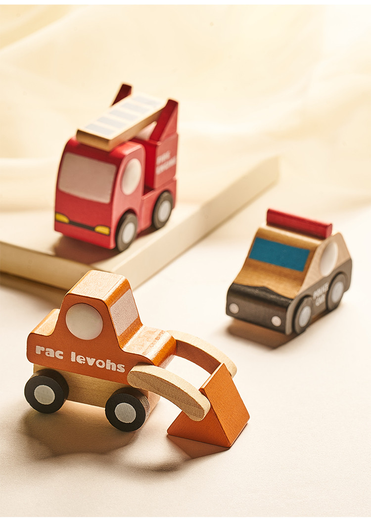 现代风简约可爱交通工具模型摆件木质家居装饰品摆设迷你儿童玩具