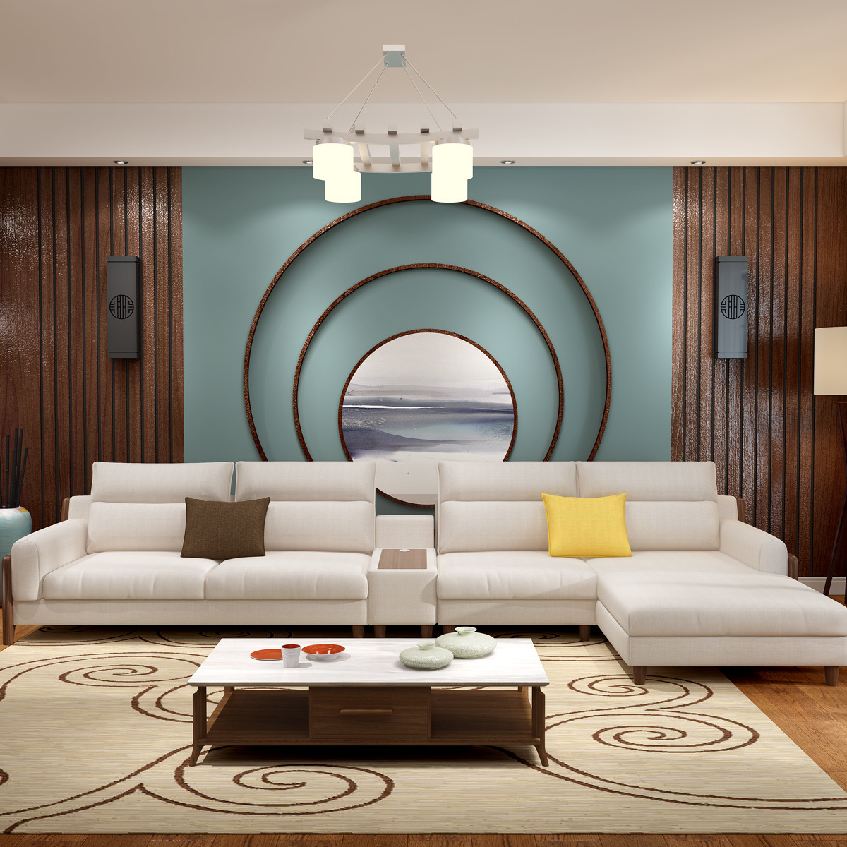 北欧布艺沙发乳胶沙发客厅整装转角组合家具现代简约大小户型套装