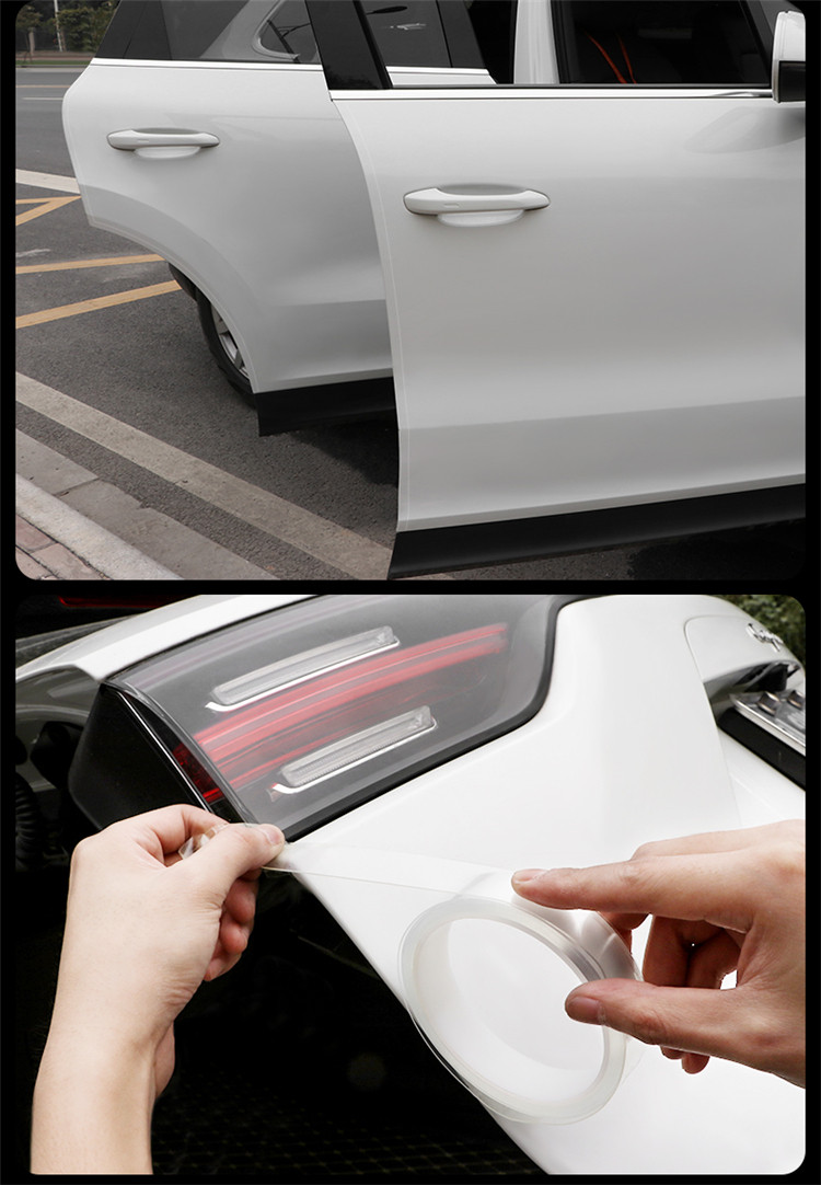 汽车门防护条车载防撞条后备箱引擎盖车身透明隐形防刮擦保护胶条