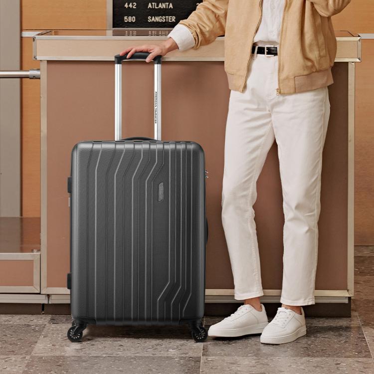 美旅 【人气时尚条纹款】超轻行李箱行李箱商务万向轮密码箱男女TC5