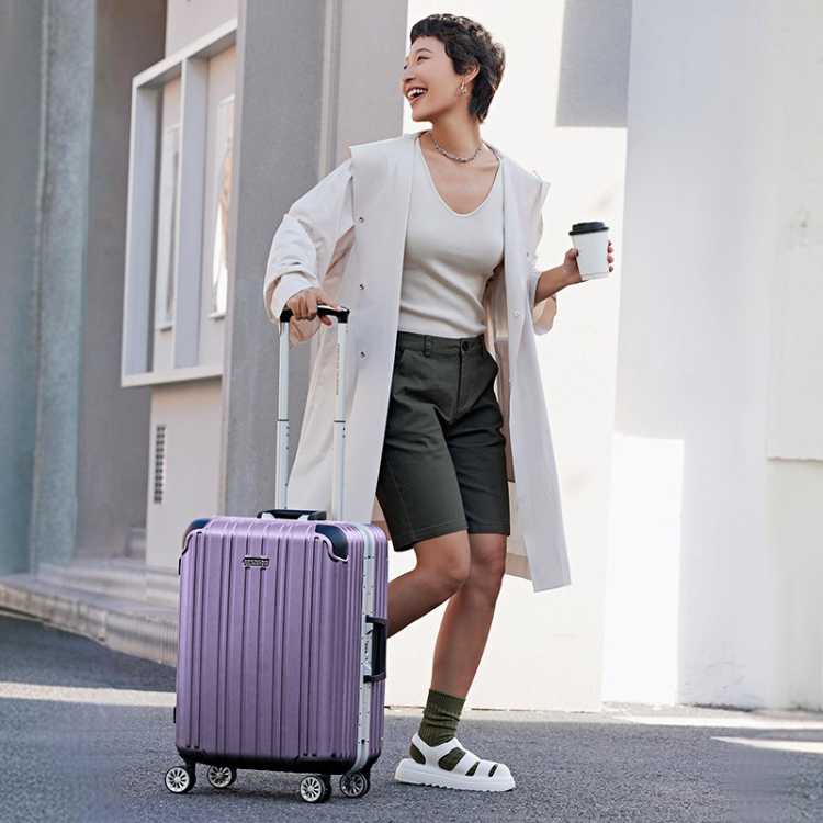 美旅 20英寸小型登机箱行李箱男商务铝框拉杆箱结实耐用行李箱TV3