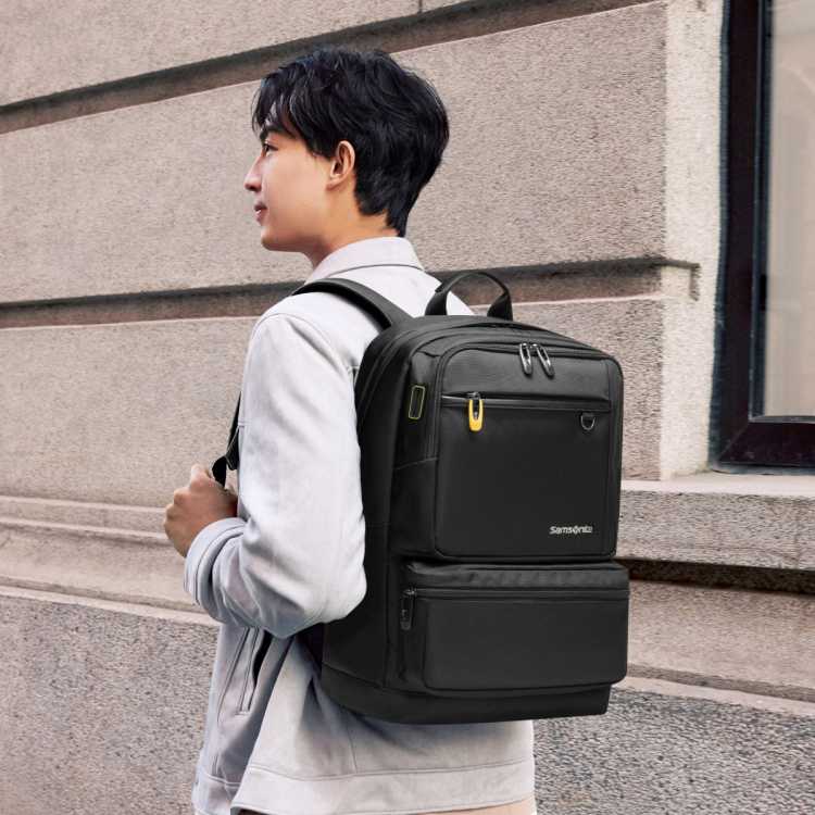 新秀丽 都市通勤商务出差时尚休闲双肩包男女电脑包商务背包36B