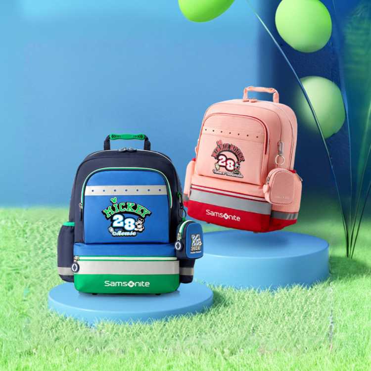 新秀丽 开学季4-6年级迪士尼学生书包男女大容量儿童背包 TU7