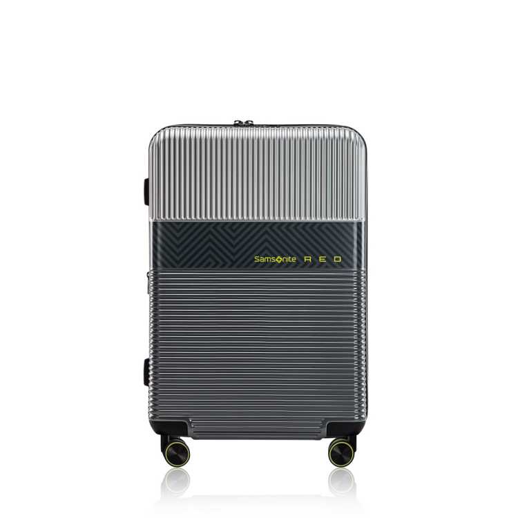 新秀丽 【时尚条纹】大容量拉杆箱男女旅行箱轻便红色旅行箱婚嫁箱 GN0