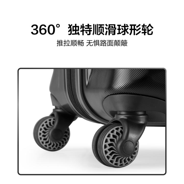 新秀丽 【出游套组】闺蜜同行可扩展时尚条纹黑色拉杆箱21/27寸旅行箱TD3