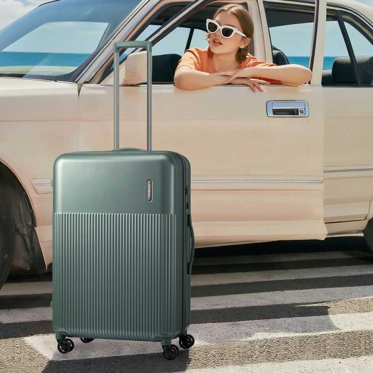 新秀丽 结实耐用大容量轻便拉杆箱20寸登机箱旅行箱密码行李箱 DK7