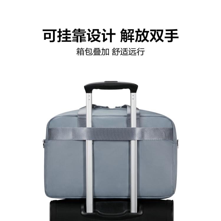 新秀丽 短途出行旅行包大容量通勤手拿耐用轻便手提包KP0