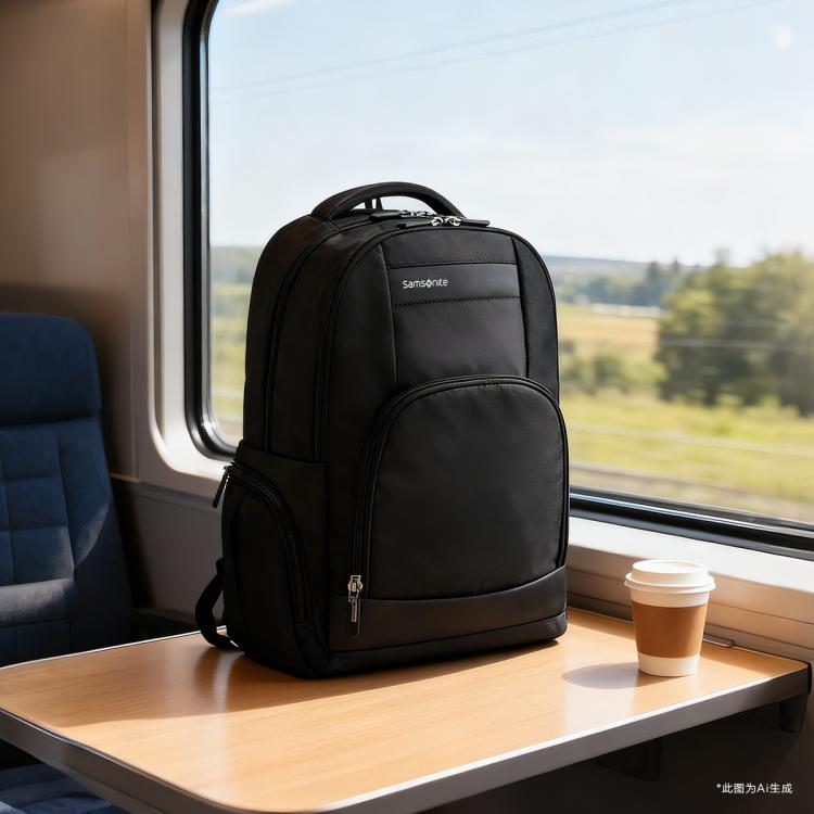 新秀丽 双肩包男时尚休闲背包高端商务大容量电脑包36B10