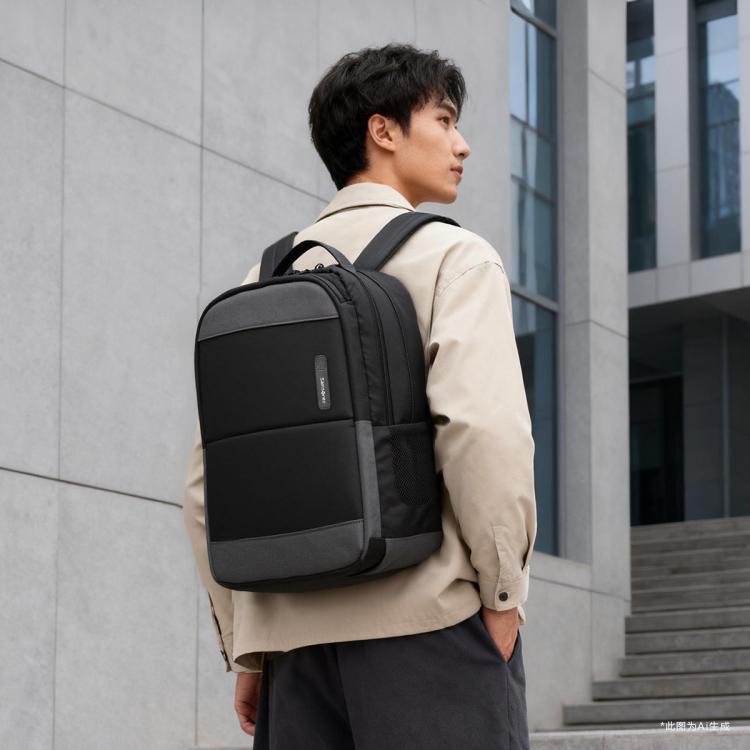 新秀丽 商务背包休闲双肩包大容量电脑包轻奢百搭书包 AN0