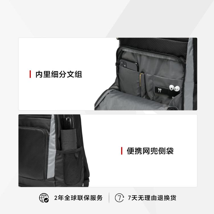 新秀丽 热卖爆款休闲出游短途差旅男士双肩包商务电脑包夏季轻便包包TR5