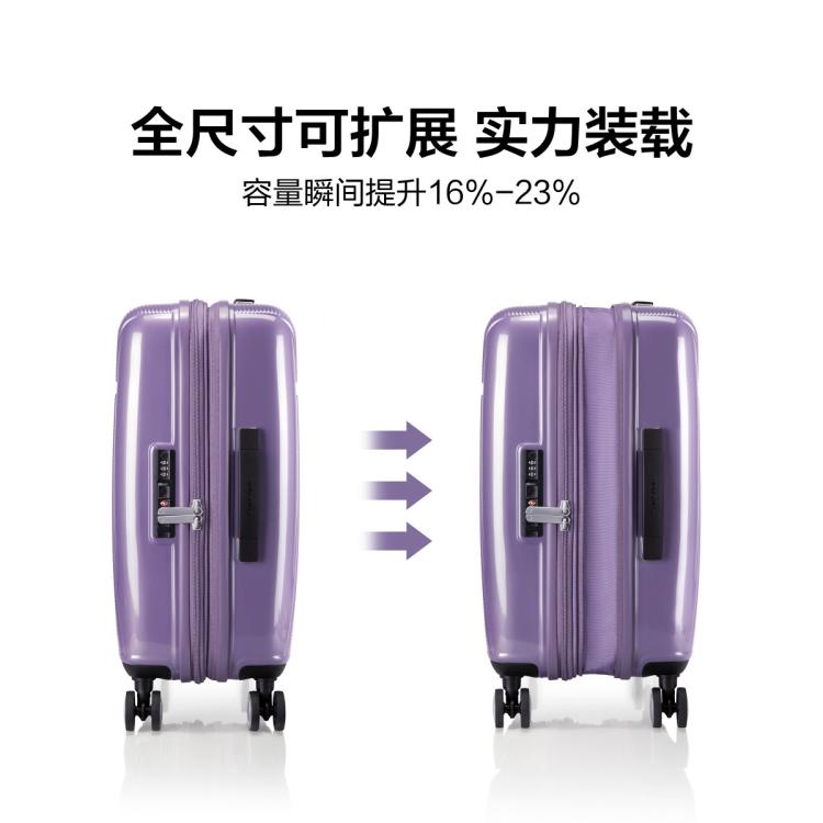 新秀丽 【全尺寸可扩展】复古摩登行李箱飞机轮旅行箱轻盈耐用登机箱 GN7
