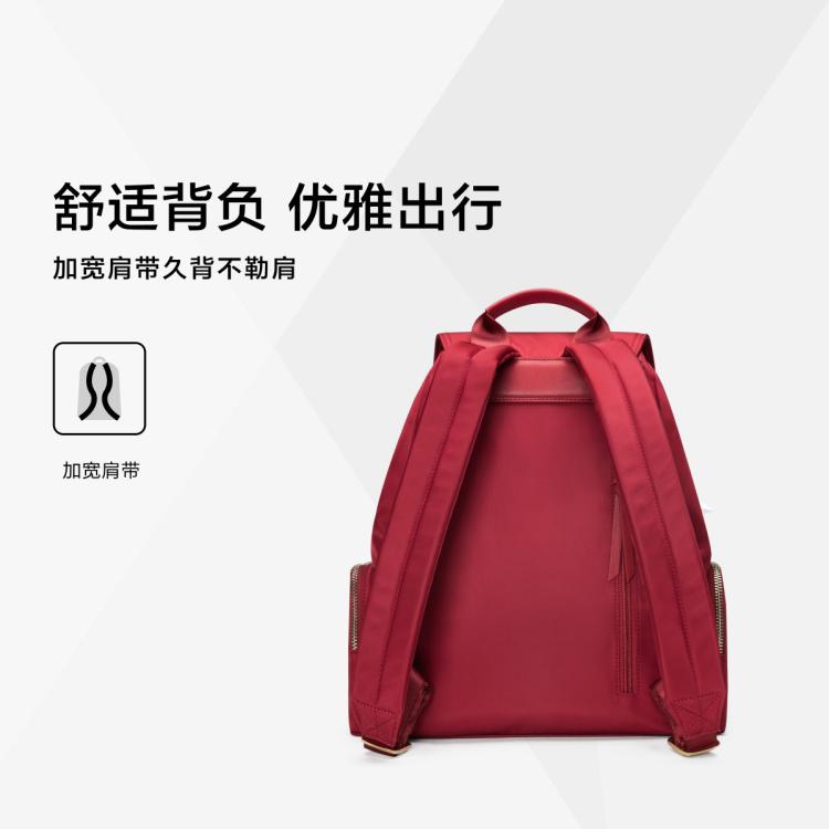 新秀丽 热卖女士时尚高级感双肩包轻奢包包夏季优雅轻便背包TQ4