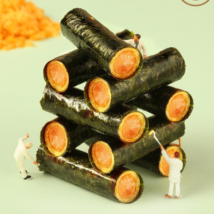 三只松鼠 咸蛋黄海苔卷箱装酥脆夹心海苔蛋卷日常休闲健康零食