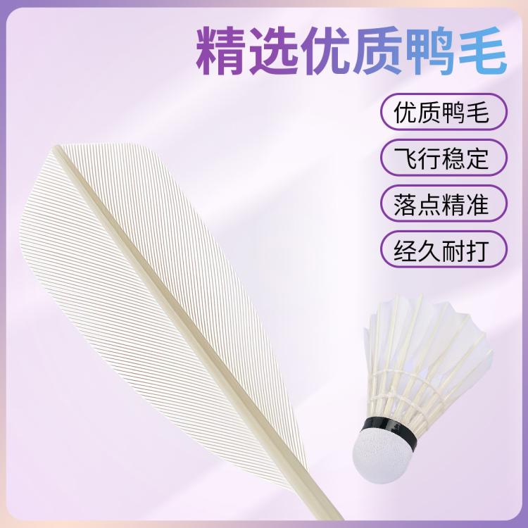 匹克 【飞行稳定】羽毛球耐打王不易打烂鸭毛室外比赛套装训练用球