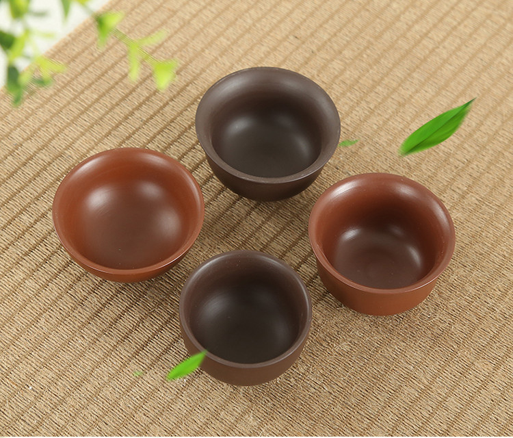 紫砂品茗杯功夫茶杯茶碗手工小茶杯子主人杯单杯个人小口杯