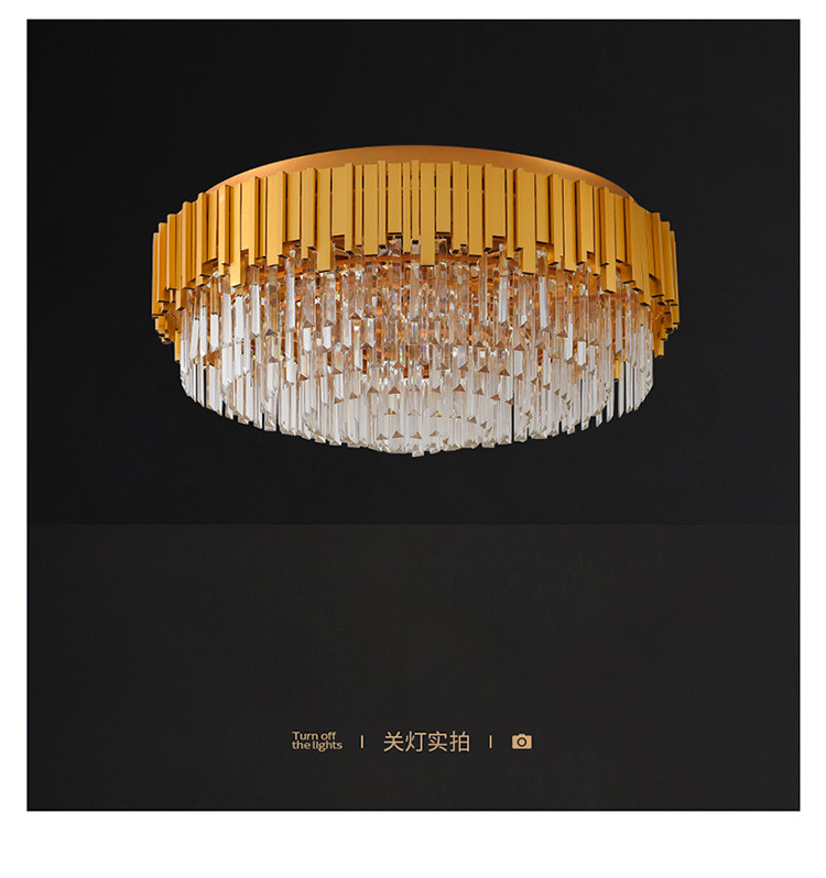 雷士照明水晶灯led吸顶灯轻奢浪漫客厅灯具书房卧室灯饰