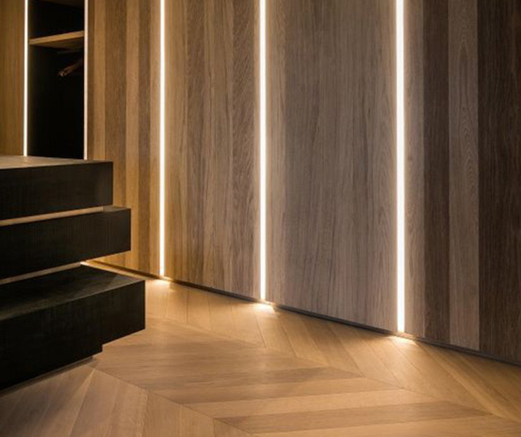 led线条灯嵌入式阳角无边框铝材家用客厅过道无主灯灯带