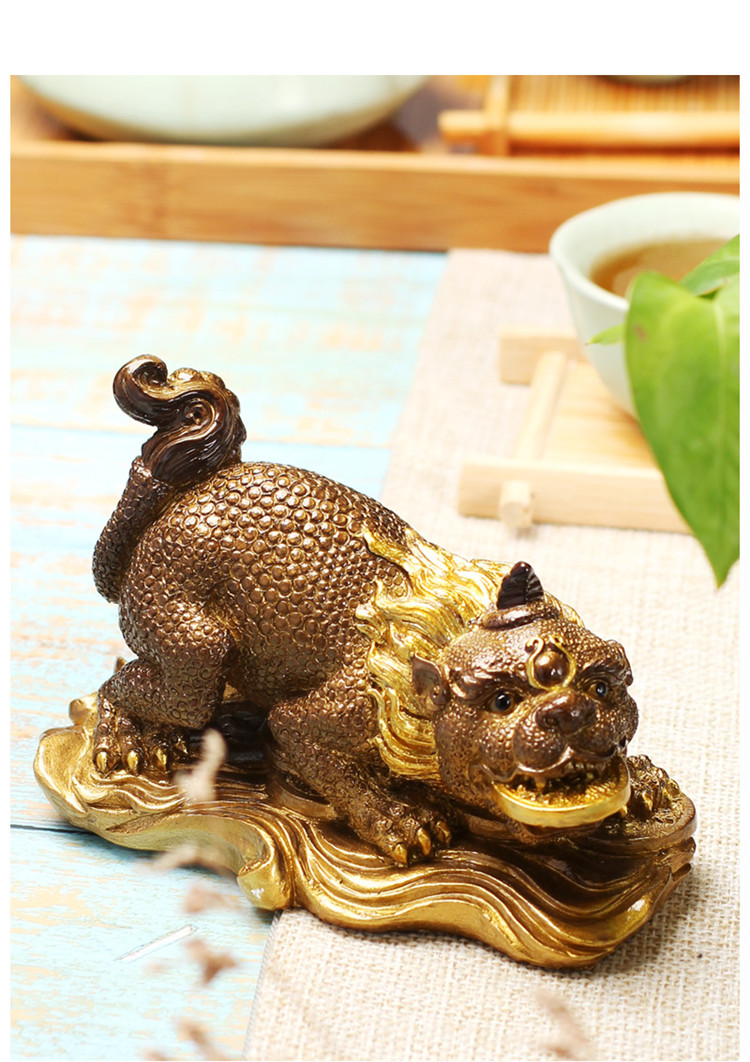 茶宠貔貅可养茶具配件猪年茶台蟾蜍招财金蟾 风格: 现代中式 摆件样式