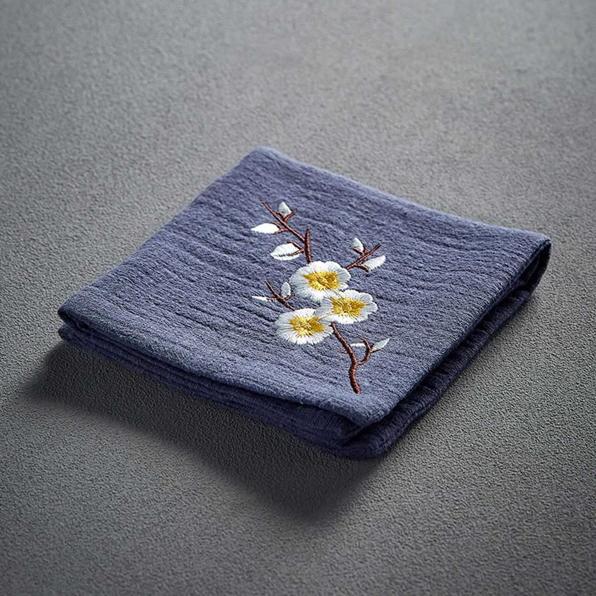 茶巾棉麻茶布吸水加厚毛巾中国风禅意刺绣茶台抹布功夫茶具