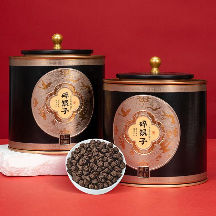 如意韵 糯米香碎银子  普洱茶熟茶云南古树10年熟普茶化石礼盒装送礼茶叶