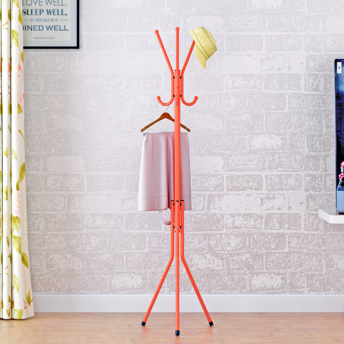 衣帽架 多功能落地儿童挂衣架衣服架 卧室金属创意衣架