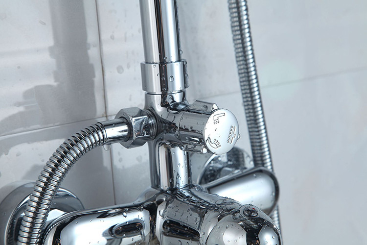 铜主体三档花洒淋浴器套装冷热室混水阀浴