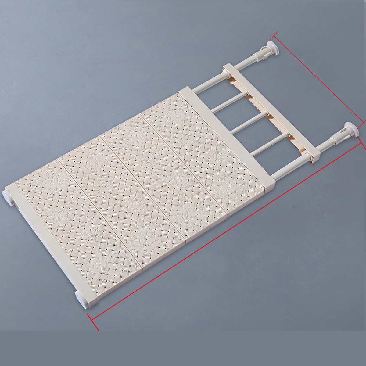 衣柜隔板分层架免钉可伸缩墙上置物架卫生间收纳整理架