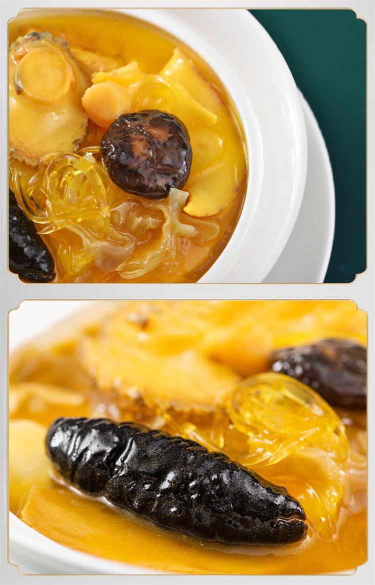 金汤佛跳墙加热即食原材料半成品鲍鱼大盆菜高档礼盒6盅罐装