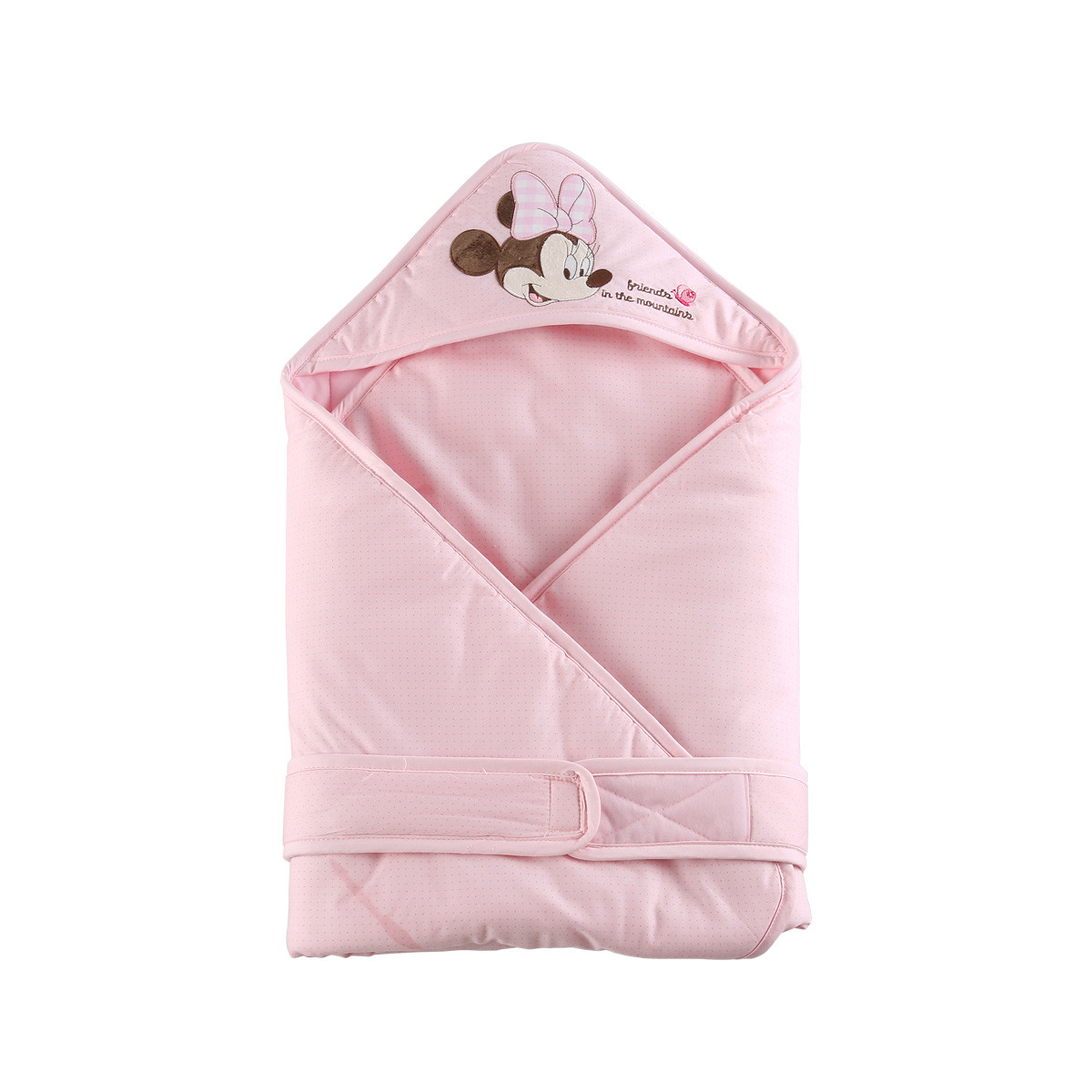 迪士尼宝宝 纯棉婴儿抱被新生儿抱被秋冬加厚宝宝包被盖被