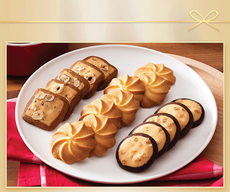 中国香港美心4口味松脆曲奇饼干礼盒黄油进口休闲零食小吃糕点