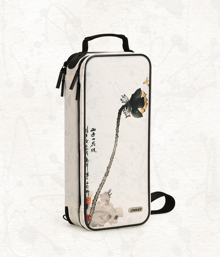 学生书画包毛笔袋文房四宝收纳袋 创意书法课美术包手提斜跨