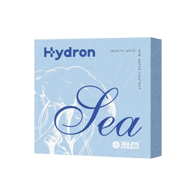 海昌 Sea近视隐形眼镜月抛盒水凝胶透明水润官旗正品蓝buff同款