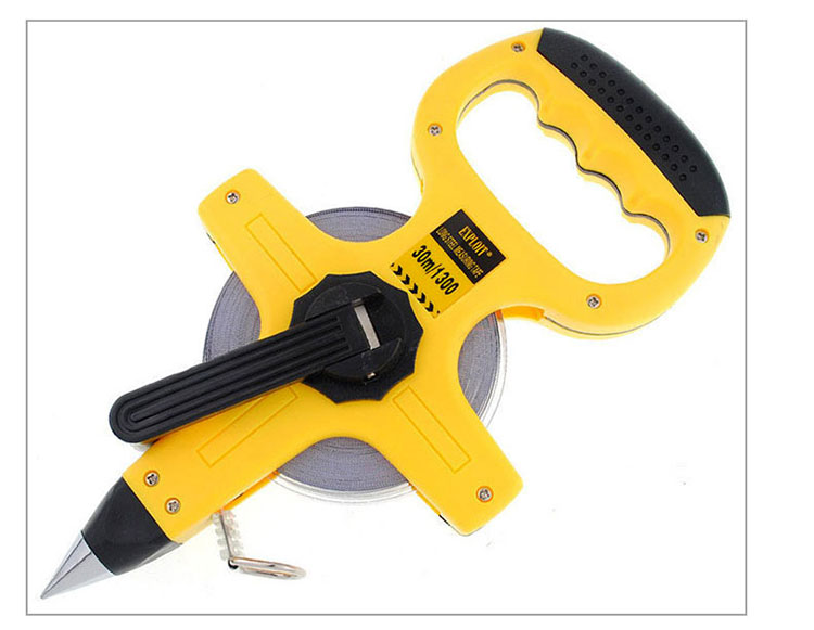 测距 钢卷尺 30米/50米/100米钢卷尺架式钢架尺工程尺