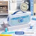 迪士尼 儿童笔袋铅笔盒小学生女生上学专用笔袋初中大容量多层笔袋文具盒 图片 1