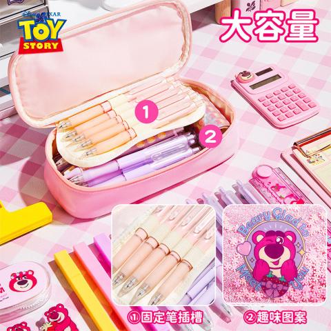迪士尼 儿童笔袋铅笔盒小学生女生上学专用笔袋初中大容量多层笔袋文具盒 图片 4