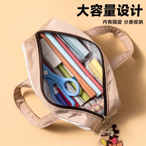 迪士尼 儿童笔袋小学生男生大容量文具收纳袋男孩子款简约初中生多层笔袋 图片 3