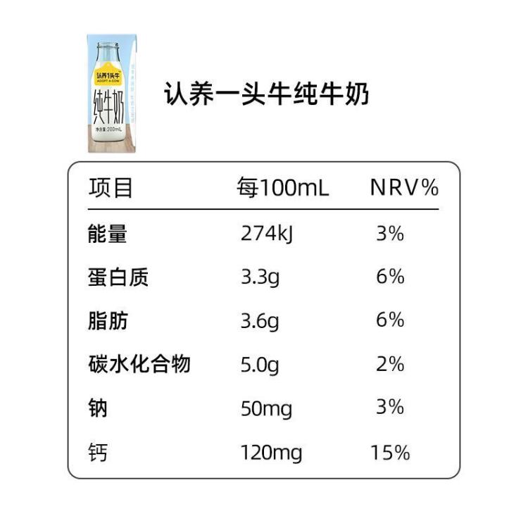 认养一头牛 【中秋送礼】200ml*10入*3提纯牛奶早餐奶中秋礼盒部分7月底产