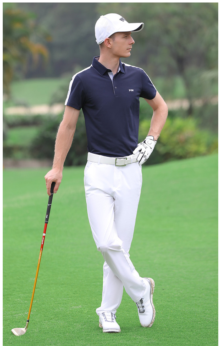 春夏新款 高尔夫球服 男士 短袖 t恤 弹力