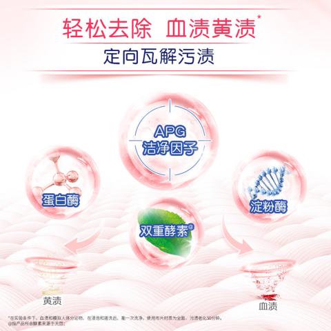 奥妙 【真菌血渍说拜拜】奥妙酵素内衣洗衣液除菌去异味300G*2瓶 图片 5