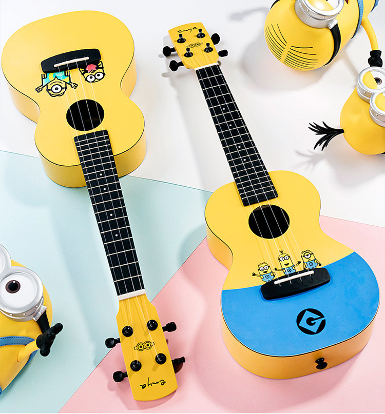 恩雅mu1智能尤克里里23寸神偷奶爸小黄人尤克里里