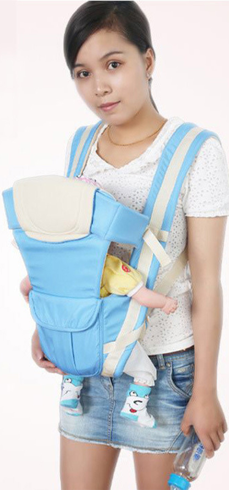 婴儿背带背袋双肩宝宝背带纯棉儿童背带抱娃背带前抱式