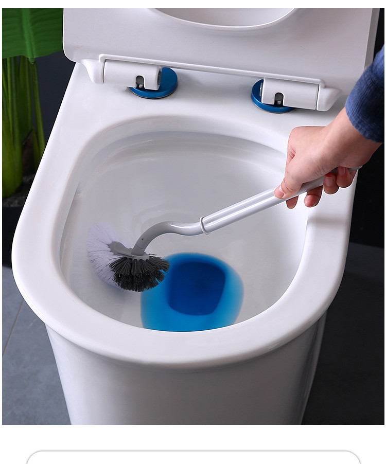 家用卫生间壁挂式马桶刷坐便软毛刷子挂墙式洗厕所无死角清洁神器